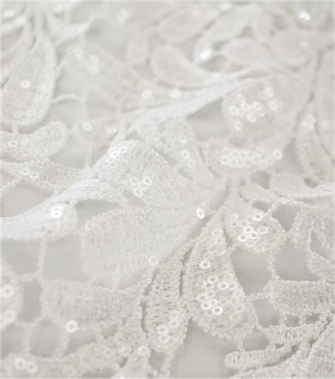 white lace material joann fabric